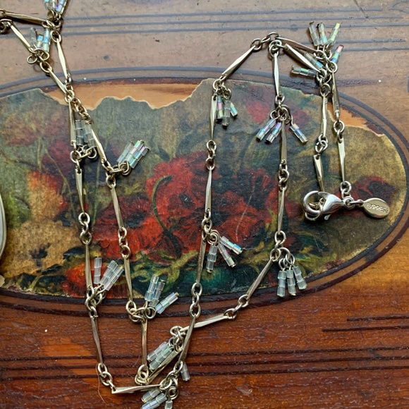 Express White Howlite Crystal Dangle 32" Necklace - Picture 12 of 12